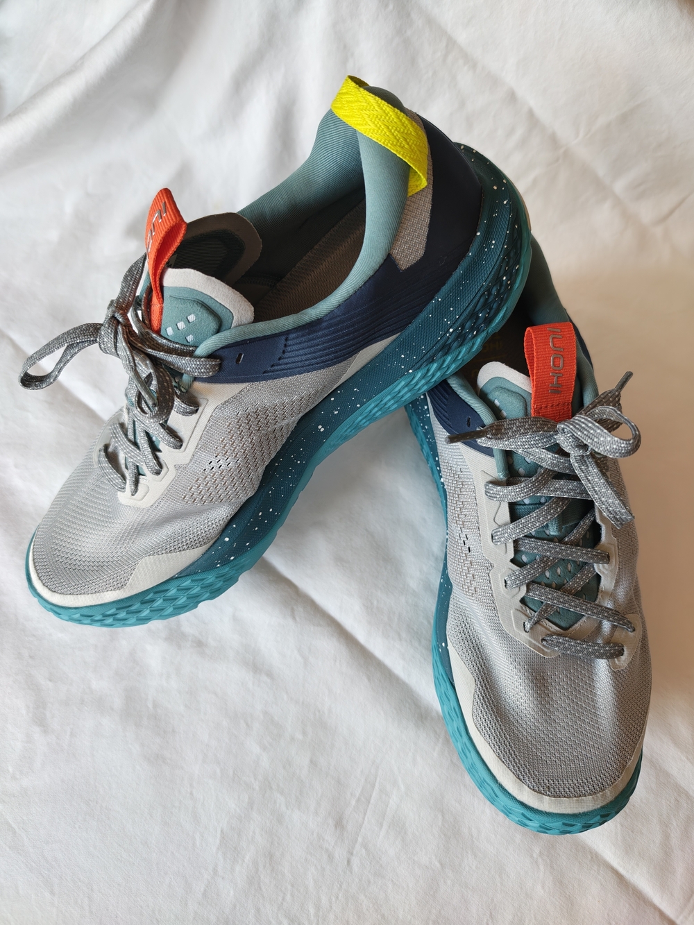Karhu Men's Lightweight Running Shoes - Gray & Teal Size 9.5